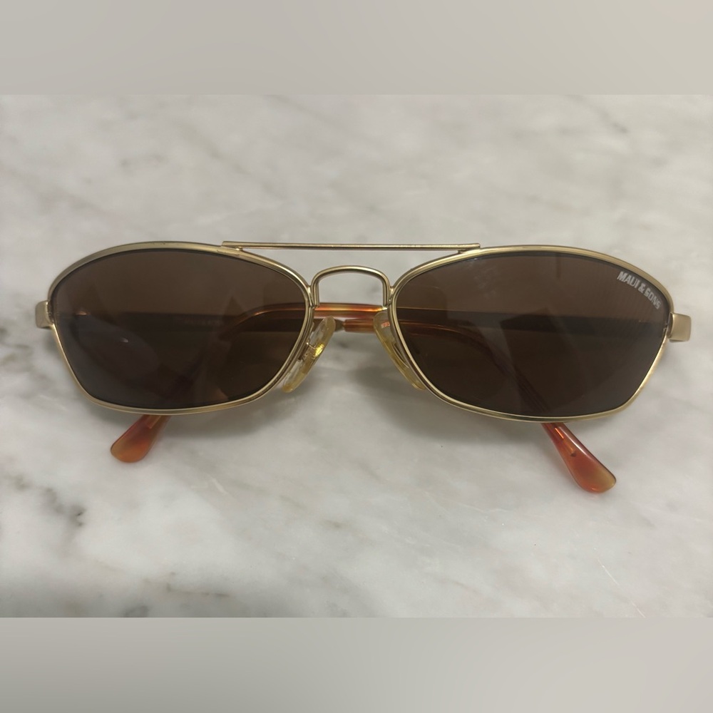 Maui & Sons Gold Metal Framed Sunglasses 14847